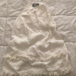 White reformation sleeveless dress